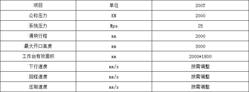 200噸四柱液壓機(jī)參數(shù).png